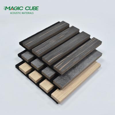 China Panel acústico de fibra de poliéster Pared de pizarras de madera para mejora acústica de oficina en venta