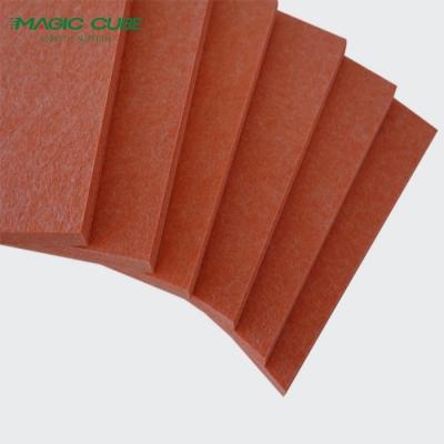 China Material de absorción de sonido respetuoso con el medio ambiente Tarjetas acústicas de fibra de poliéster en venta