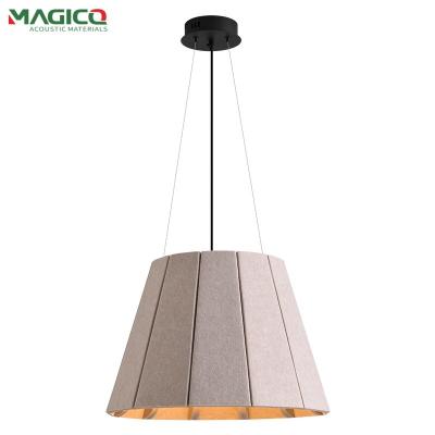 China Modern Polyester Fiber Lampshade Office Acoustic Sound-Absorbing PET Felt Handmade Chandelier for sale