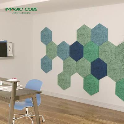 China Moderno de acústica de la decoración de la placa de absorción de sonido de fibra de poliéster panel acústico en venta