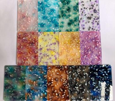China Acrylic Pearlescent Ice Crystal Sheet 1850 Mm × 1040 Mm for sale