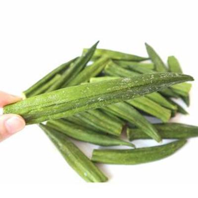 China Dried Makers Direct Snack Healthy Sliced Vacuum Fried Vegetables Chips Dried Okra for sale