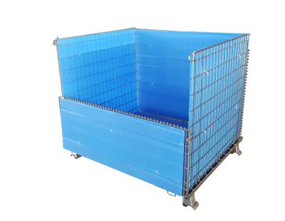 Cina Sicurezza Galvanizzato di stoccaggio Contenitore di rete di filo di metallo Cage di stoccaggio per il supermercato in vendita