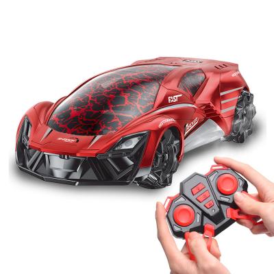 China High Speed Radio Control With 360 Degree Drift RC Car Stunt Toys 2.4GHz Remote Control 4 Channel Side Walking Stunt RC Cars High Speed Hobby With Lights for sale