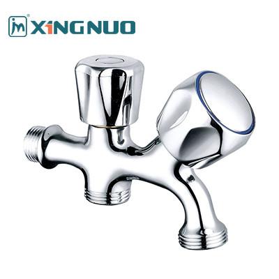Chine 1/2 pouce double commutateur Bibcock soupape d'angle pour machine à laver salle de bains soupape en laiton 3/4