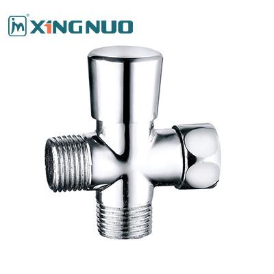 Chine Plaqué cuivre cuivre vanne d'angle séparateur d'eau mâle fileté cartouche ouverte lente salle de bains 3/4