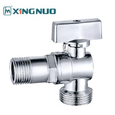 Chine Ventilateur à bille en laiton Angle grand débit toilette salle de bain Ventilateur chromé Connecteur standard pour les applications d'eau à vendre