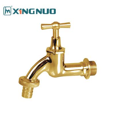 Cina tubo di ottone lucido bibcock colore oro rubinetto da giardino nickel rifinitura placcata ottone bibcock con ceramica Valve Core in vendita