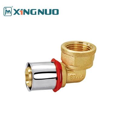 Китай Медная Никельная компрессионная фитинга для газовых СМИ Al Pex Fittings Красный цвет 1/2