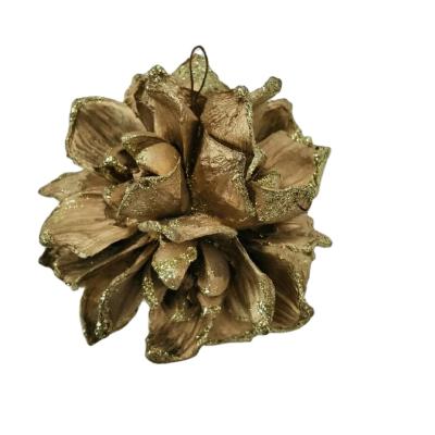 China GARLAND DECORATION Christmas indoor decoration supplies handmade natural gold pine tower piece ball ornaments for sale