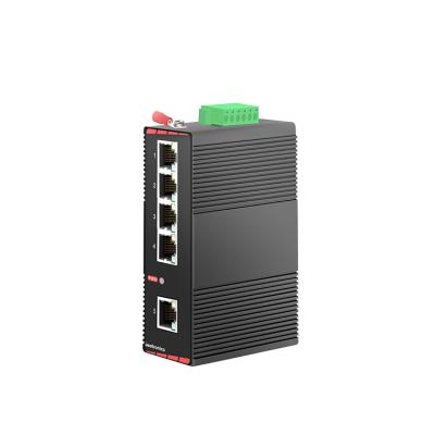 China LACP 10/100Mbps 5 Ports Industrial Ethernet IP30 Switch Aluminum for sale