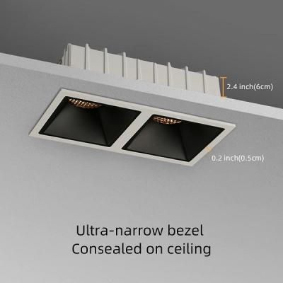 Chine Projecteur enfoncé par double de Dimmable Canless, épi linéaire blanc chaud de LED à vendre