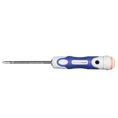 China Hot Selling Polypropylene Anti-Slip Handle Dual Head PHILLIPS Suitable Screwdriver For Auto Repair Industry Industrial Polypropylene Chrome OEM for sale