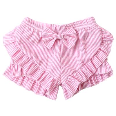 China Anti-pilling pink and white stripes lace up pants summer boys pants for sale