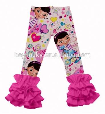 China Wholesale Anti-pilling Boutique Girls Pants Cartoon Characters Printed Icing Baby Leggings for sale