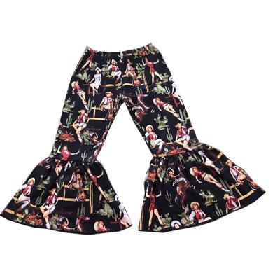 China Dry cleaning cactus cartoon patterned trumpet pants leggingsHot sale products for sale