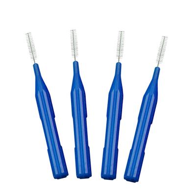 China Dental Field I Shape Brush Portable Interdental Teeth Care Brush With Soft Dupont Bristles for sale