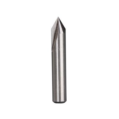 China Diâmetro 6.35mm da pata ao ponto de 12.7mm V que grava o carboneto contínuo mordido para o CNC à venda