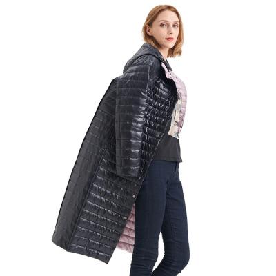 China FODARLLOY 2022 Puffer Jacket Ladies Warm Hooded Cotton-Padded Clothes Slim Long Down Winter Jackets Women Coats for sale