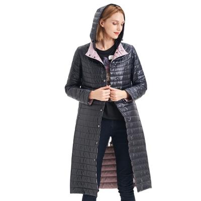 China Sell Well New Type FODARLLOY Ladies warm hooded cotton-padded clothes slim long down winter jackets women coats for sale