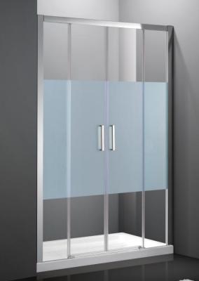 China Glass Bathroom Shower Room, Folding Shower Screen With Aluminum Frame for sale