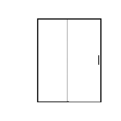 China Acero inoxidable 304, cuarto de baño, ducha, color negro mate, puerta corredera con pantalla en venta