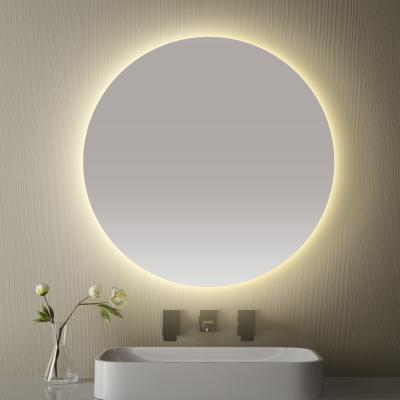 China Smart LED Bathroom Mirror with Anti-Fog Function, Time & Temperature Display, Stepless Dimming, Waterproof Design, Dual-Touch Control, 3000K~6000K Color Temperature, a Customizable Dimensions & Funct for sale