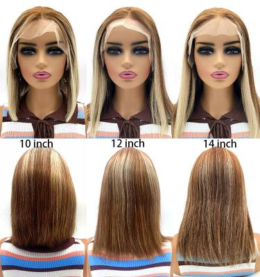 China Straight T Lace Front With Baby Hair Bob Wig New Arrival Lace Front Pixie Human Short With Baby Hair Straight Bob Wig for sale