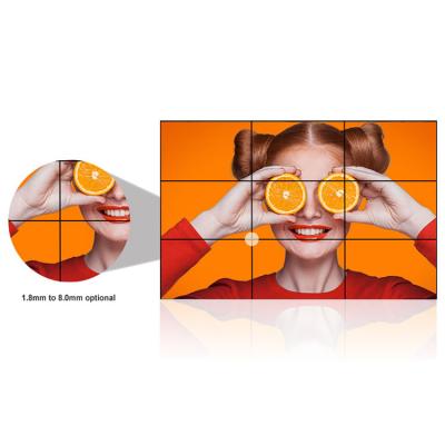 China HD 2x2 2x3 Bezel Indoor Multi Panel Screen Advertising Player Indoor Multi Panel Splicing Lcd Video Narrow Wall Displays for sale