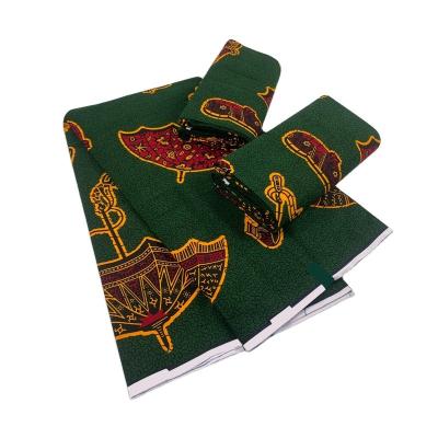 China Supoo Good quality Ankara printed wax Grand 100% cotton African lace fabric for dress for sale
