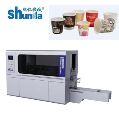 China Compact Automatic Paper Cup Blank Skiving Machine Space Saving Solution For Small To Medium Enterprises for sale
