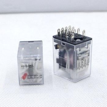 China Factory direct sales HH52P-L relay 24V 110V 220V 8 feet 11 feet 14 feet 5A 10A MY2NJ MY4NJ sealed intermediate relay for sale