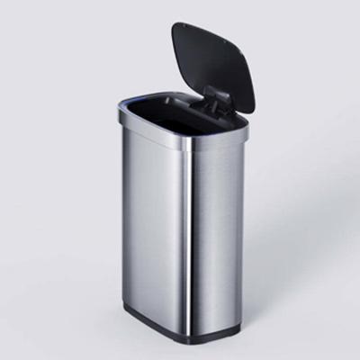 China Rectangle Household Smart Sensor Bin Induction Type Automatic Trash Can for sale