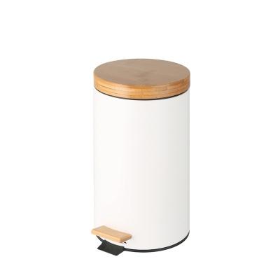 China Basic 3L 5L 12L 20L 30L Stainless Steel Round Pedal Bin with Soft Close Inner Bucket for sale