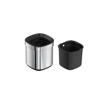 China Storage Bucket Household Stainless Steel Open Top Trash Can Without Lid for Stylish and Contemporary Home for sale