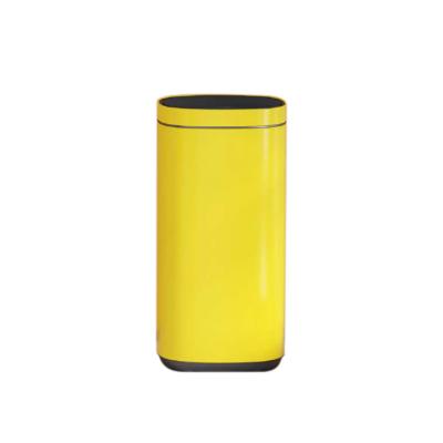 China STANDING Touch Button Bin 30L/40L/50L Stainless Steel Office Trash Can Button Open OEM for Office Structure STANDING for sale