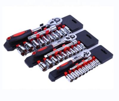 China Repair Used 12pcs 1/2 1/4 3/8 socket set 12pcs rachet wrench auto car repair hand tools for sale