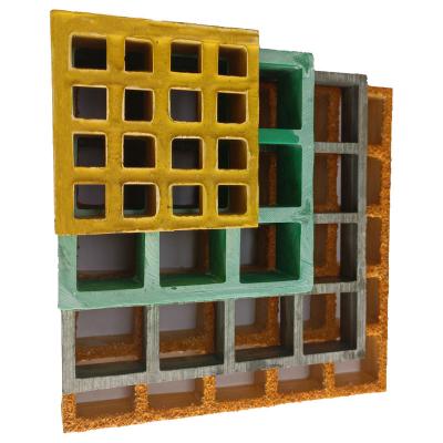 China Modern Factory Plastic mould fiberglass FRP grate floor GRP Smooth surface floor grills mesh size 38*38mm FRP GRATING for pigeon lofts for sale