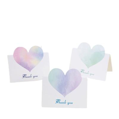 China Trendy Custom Logo Greeting Cards Thank You Card Custom Printing Colorful Lettering Card for sale