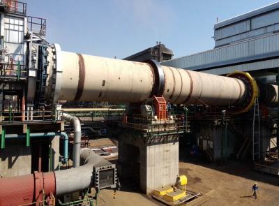 China Stainless Steel Shell Rotary Kiln 150kg/H - 200kg/H Cement Kiln Refractory for sale