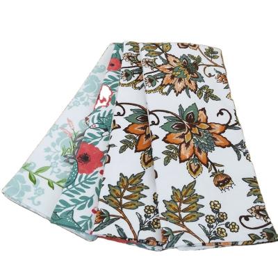 China Large Set 100% Child Safe Cotton Kitchen Towel Tea Hand Towels Terry Custom Print Dish Cleaning Towel for sale