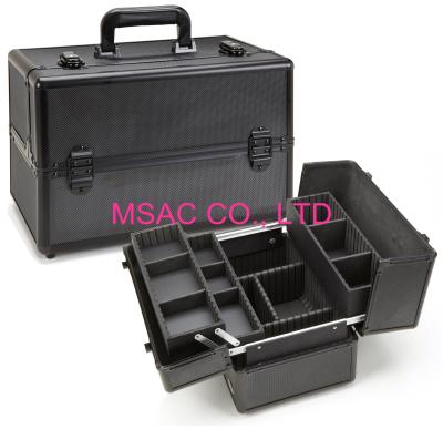 중국 블랙 다이아몬드 ABS 패널 360 X 220 X 240 밀리미터와 큰 공간 프로 메이크업 사례 4MM MDF 판매용