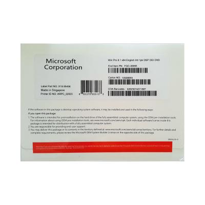 China Computer Utility Windows 8 Professional OEM 64bit DVD Software, full Box package for sale