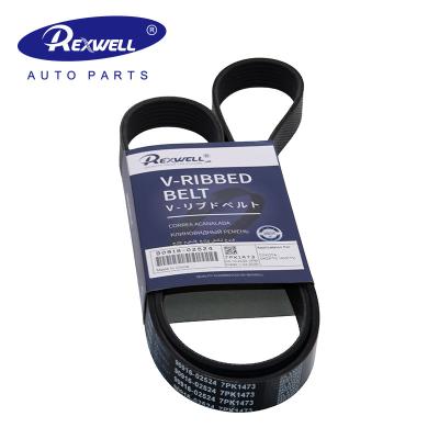 China Novas Qualidade Original1KD-FTV Ventilador Alternador do Motor Diesel Cintura V-Ribbed 7PK147 90916-02524 5 para Toyota Hiace Hilux Dyna 2KD à venda