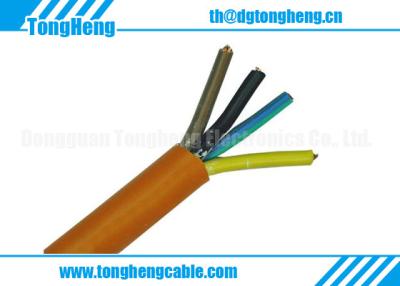 China Orange Colour 4 conductors Unshielded Low Smoke Halogen Free Cable for sale