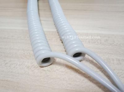 China UL20057 TPE-sheath Curly Motor Transmission Spiral Cable for sale