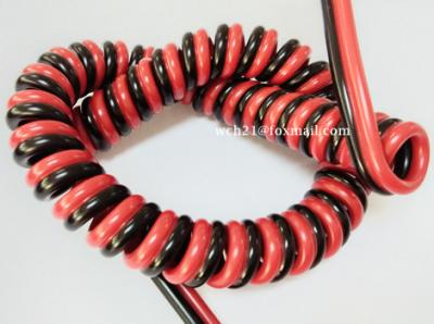 China UL21252 Electric Motor TPU Curly Spiral Cable for sale