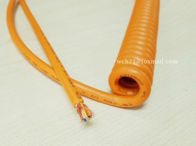 China UL20255 Cement Equipment TPE Connection Spiral Cable for sale