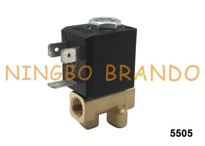 China 5505 CEME tipo 1/4 '' NPT válvula solenoide de latón 2 vías normalmente cerrada 24V 220V en venta