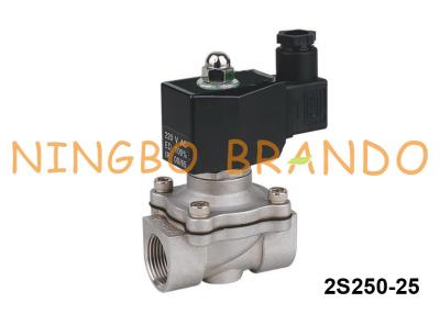 Chine 2S250-25 1 vanne électromagnétique de l'eau d'acier inoxydable de la manière OR de pouce 2 24V 220V à vendre